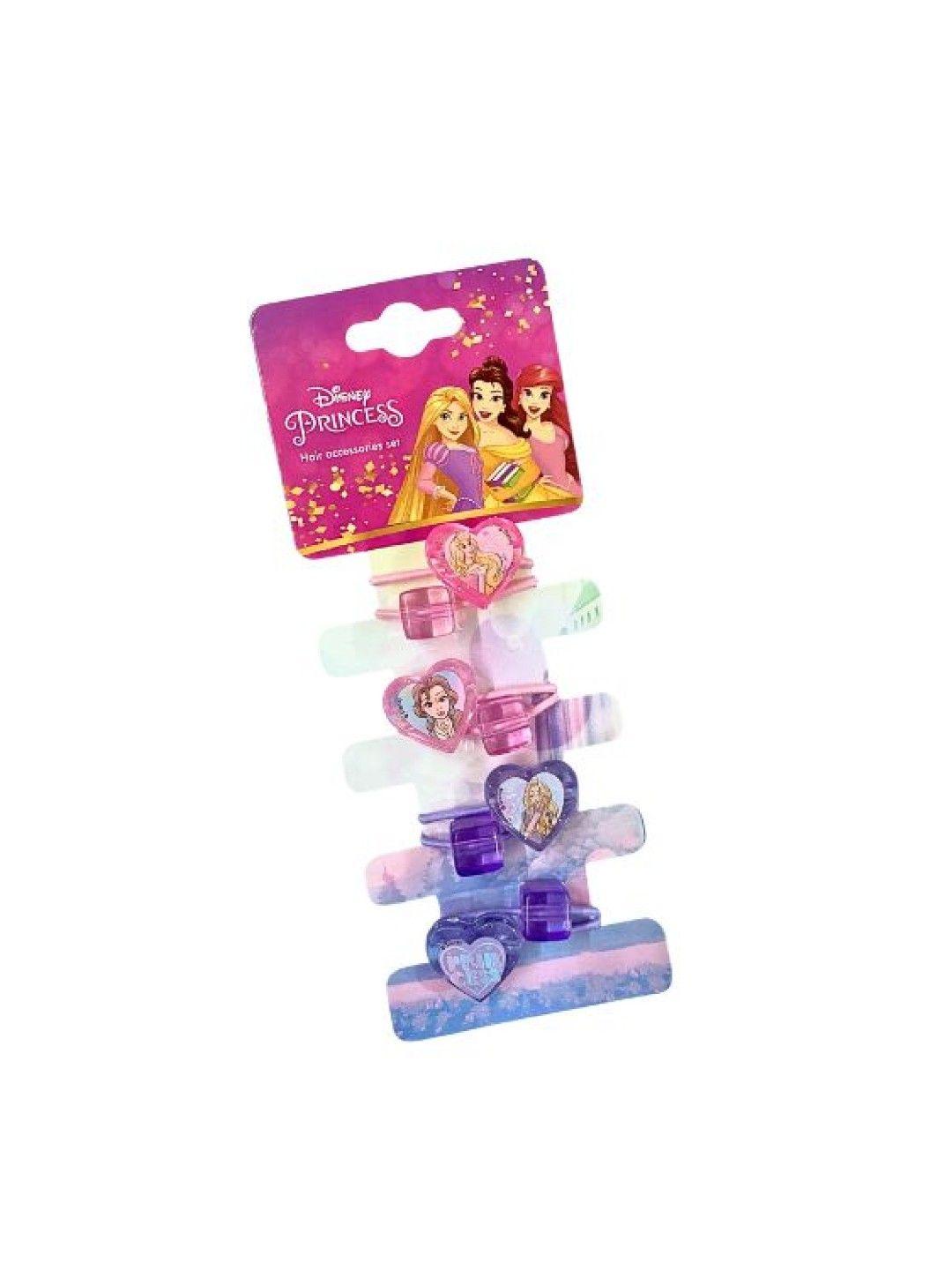 Princess Girls' Pony Tail Hair Tie Accessories Set (Cinderella and Rapunzel)