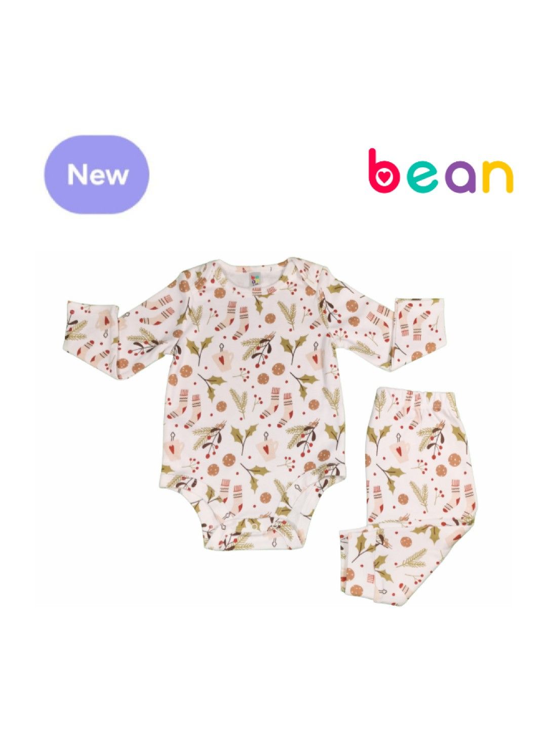 2-piece Baby Pajama Set - Mistletoe