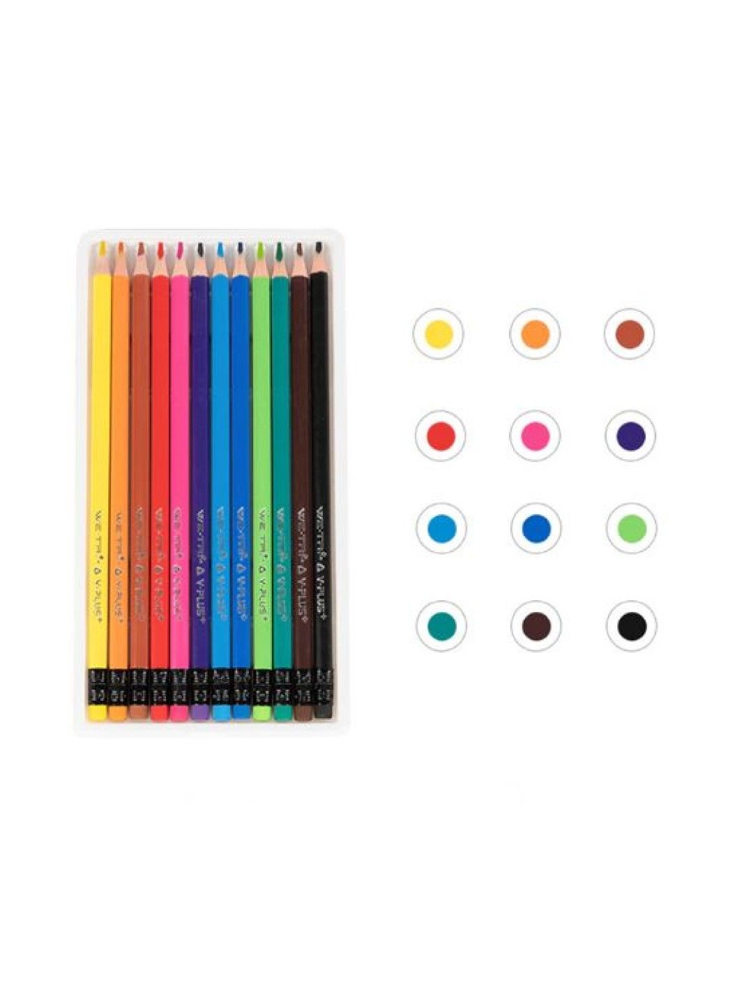 WE-TRI Erasable Color Pencils (12 Colors)