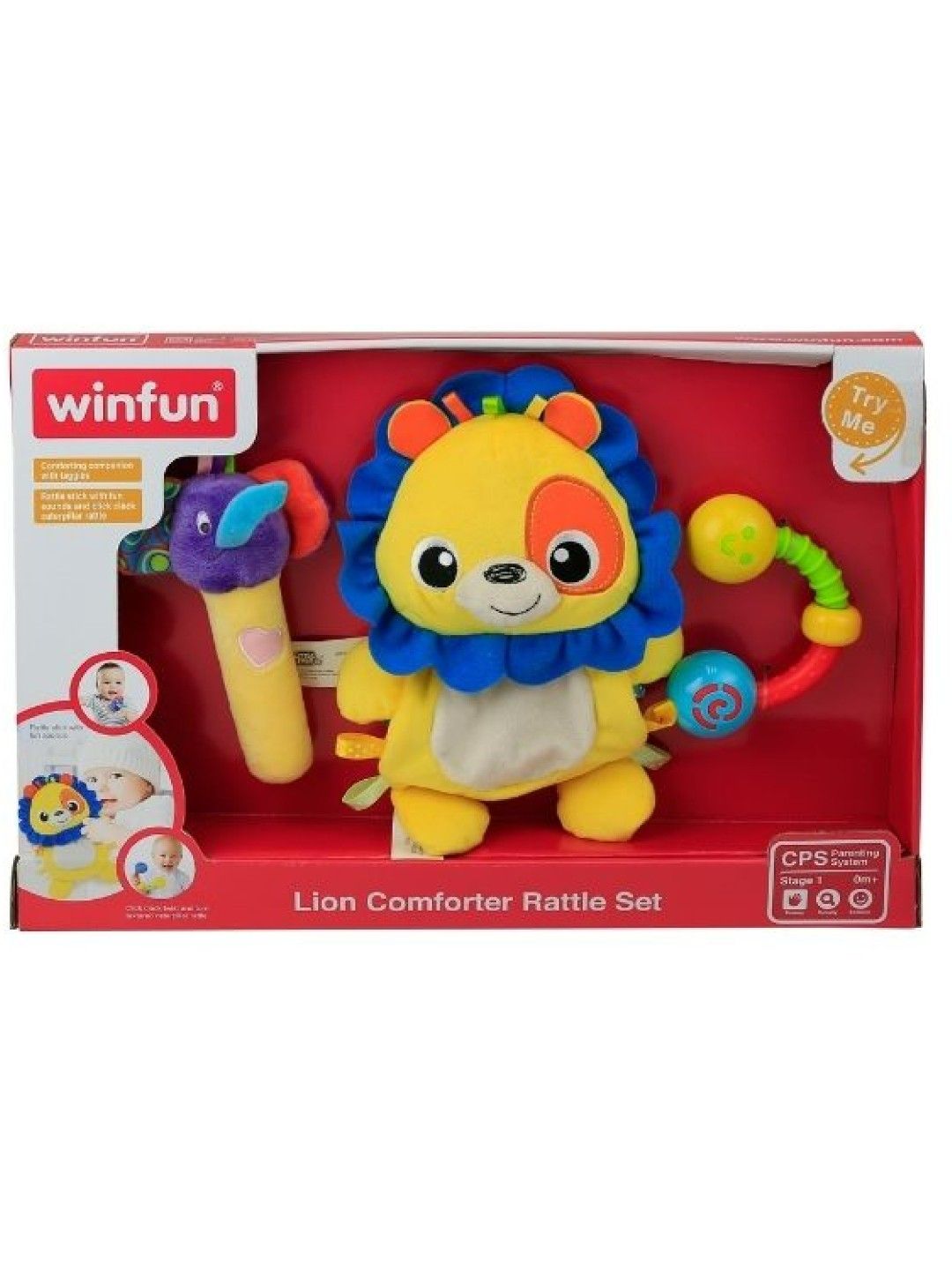 Lion Comforter Rattle Set