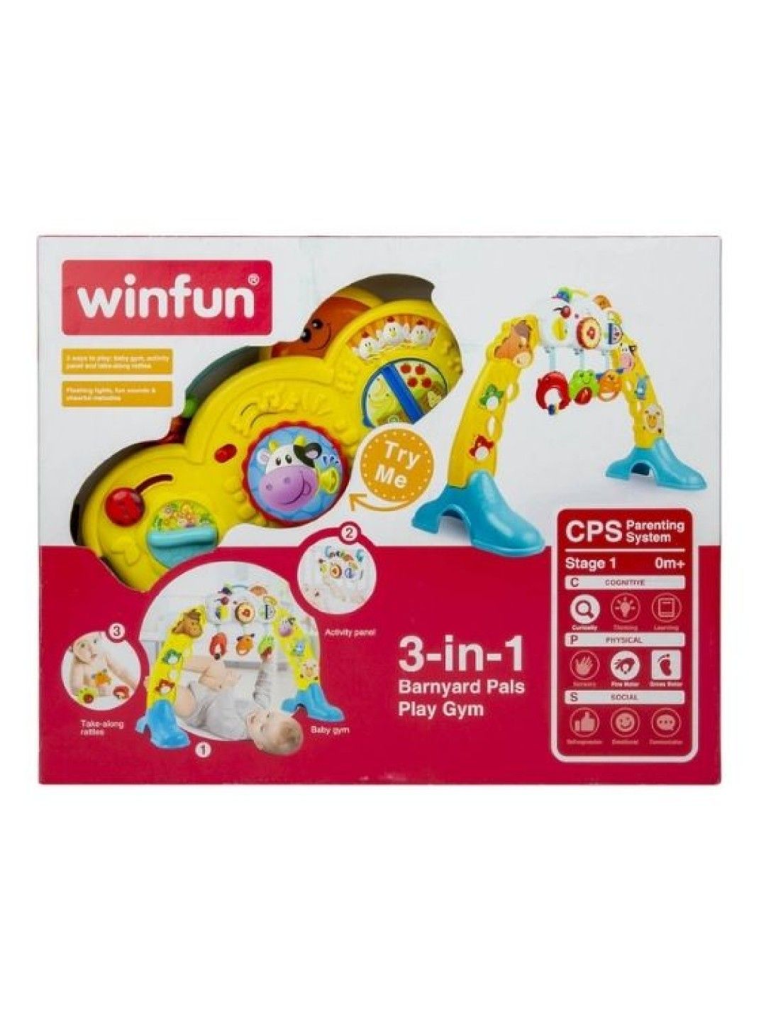 3 in 1 Barnyard Pals Play Gym