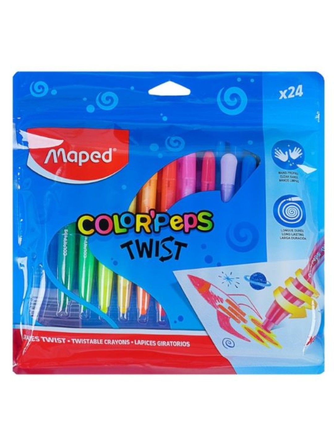 Color'Peps Twistable Crayons - (Set of 24)