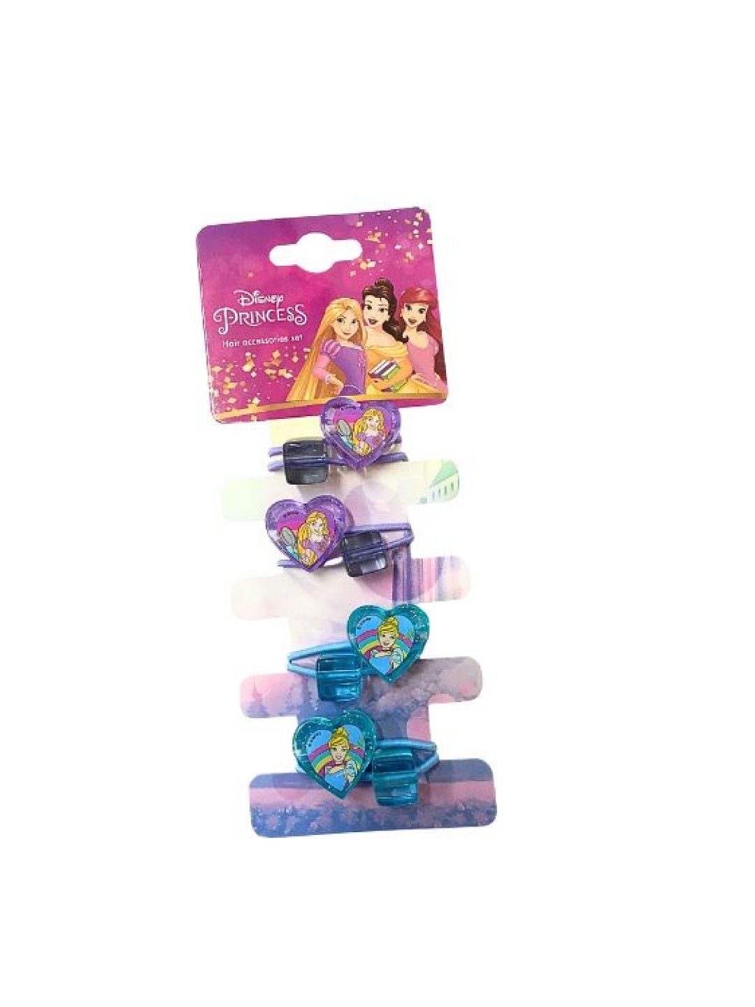 Princess Girls' Pony Tail Hair Tie Set (Belle, Rapunzel & Sleeping Beauty)