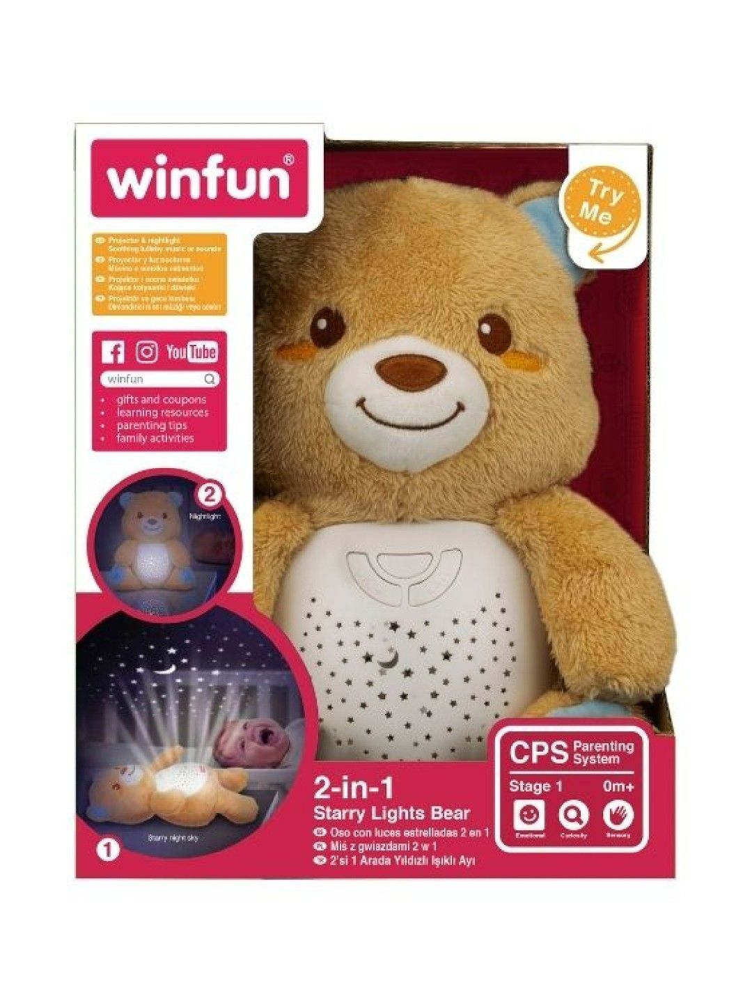 2-in-1 Starry Lights Bear