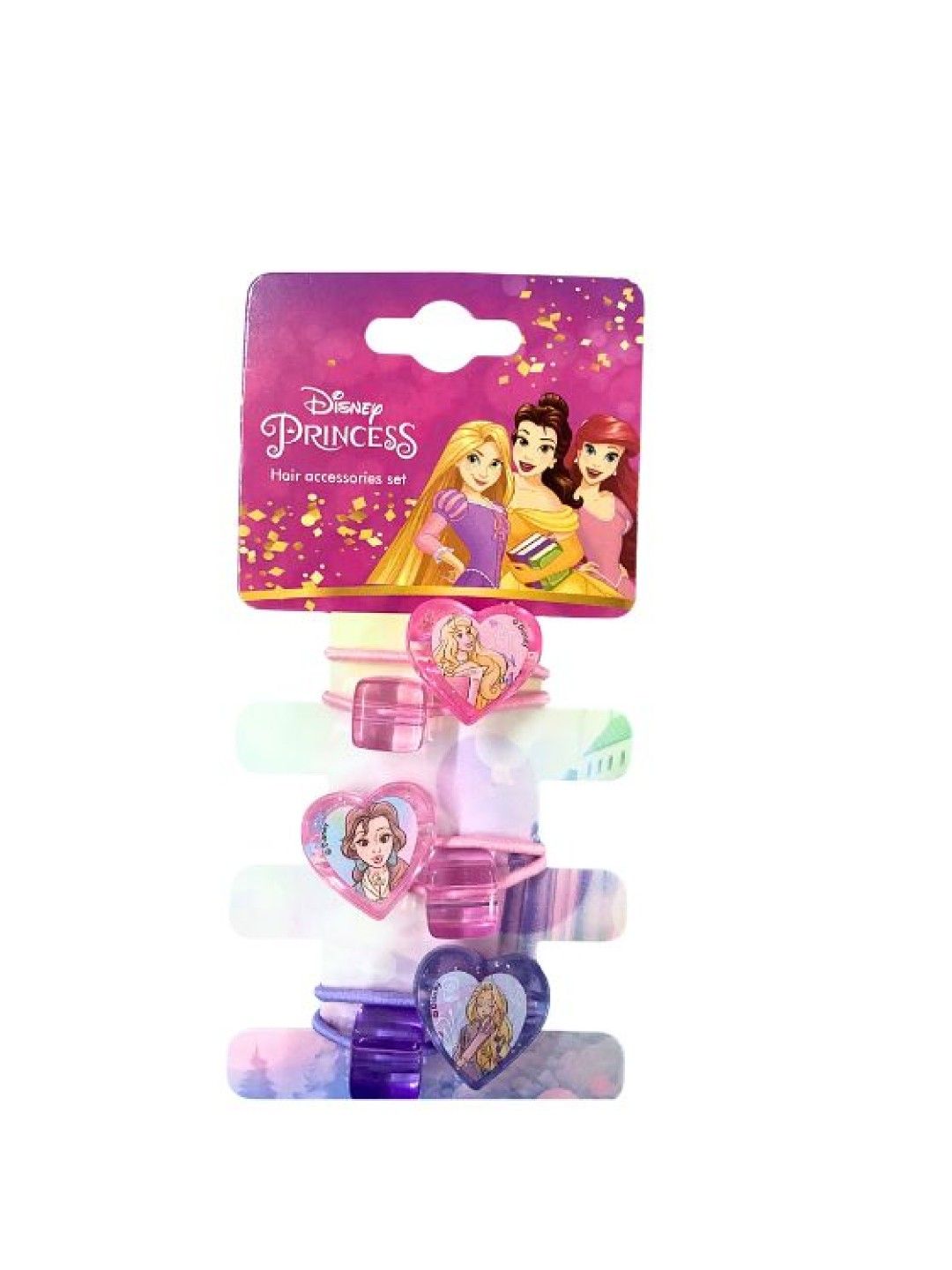 Princess Girls' Pony Tail Hair Tie Accessories Set (Cinderella and Rapunzel)