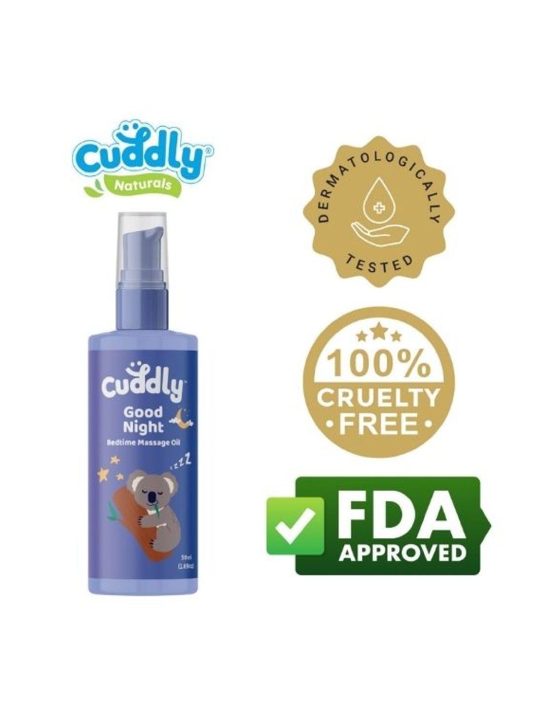 Good Night Natural Lavender Bedtime Massage Oil (50ml)