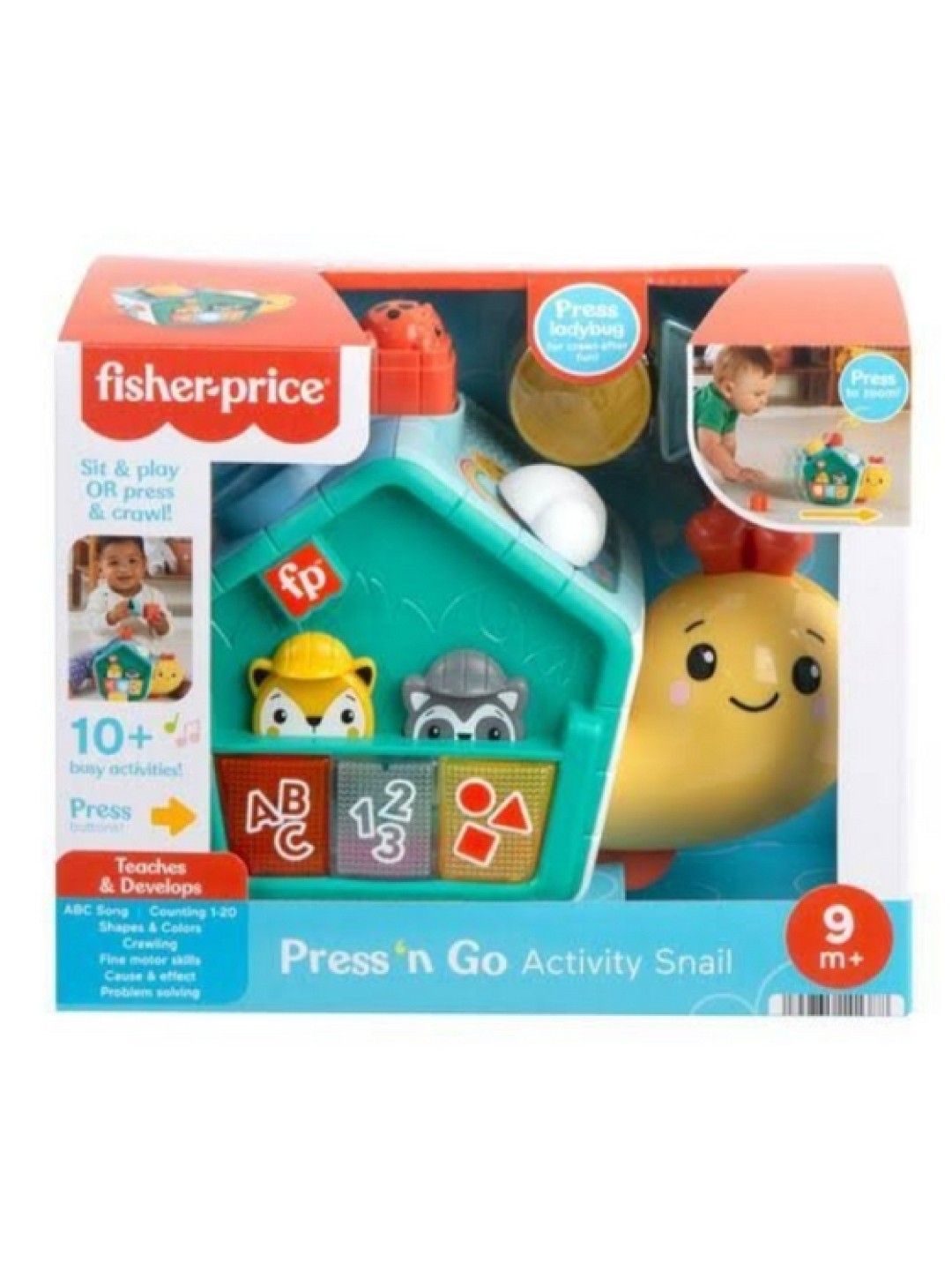 2 in 1 Press N Go Activity Snail