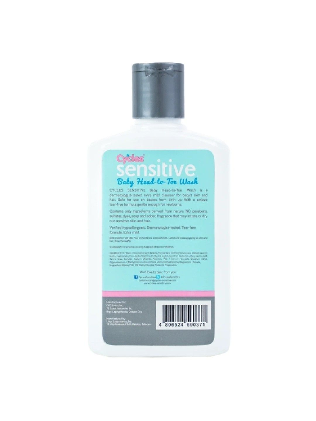 Sensitive Baby Head to Toe Wash (250ml)