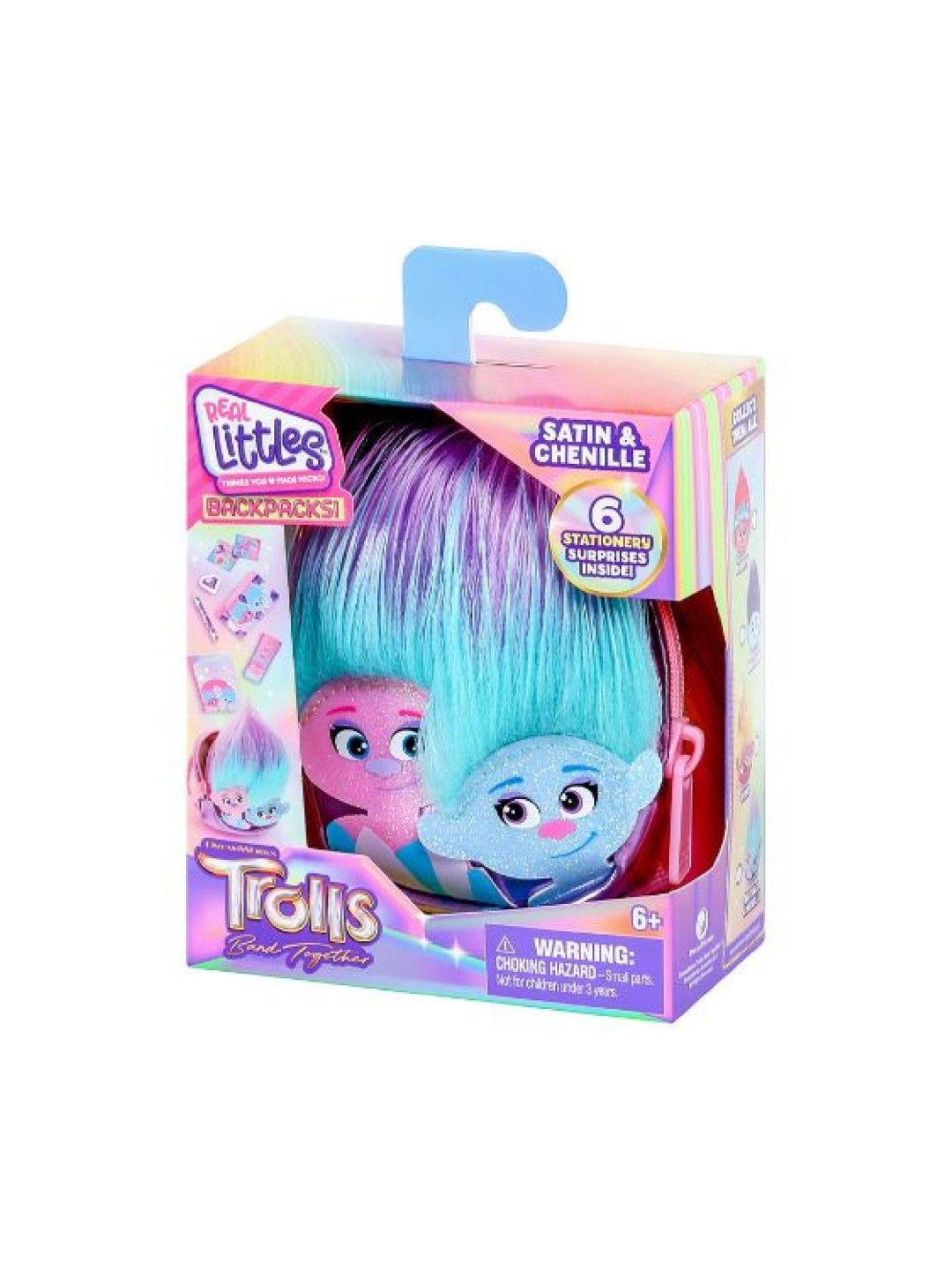 Real Little Trolls Back Pack Satin Chenille