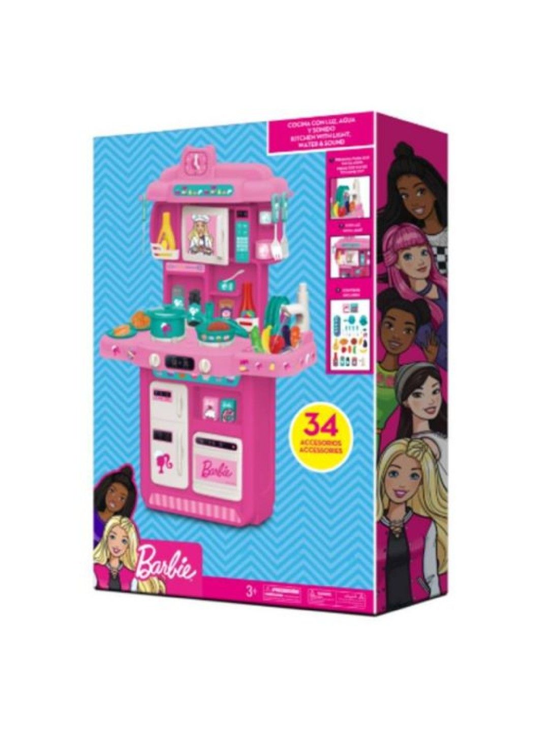 Kitchen with Light, Sound And Water Playset