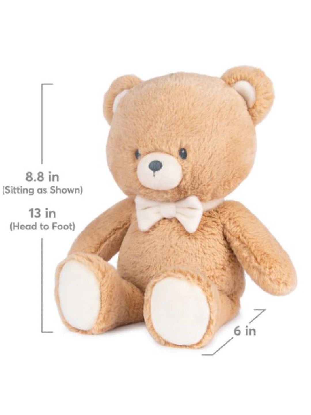 100% Recycled Teddy Bear, Brown Plush Toy (13in)
