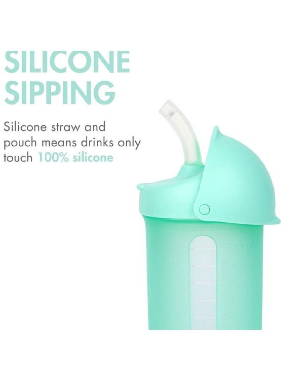 SWIG Spill Proof Silicone Straw Cup 9oz / 266ml