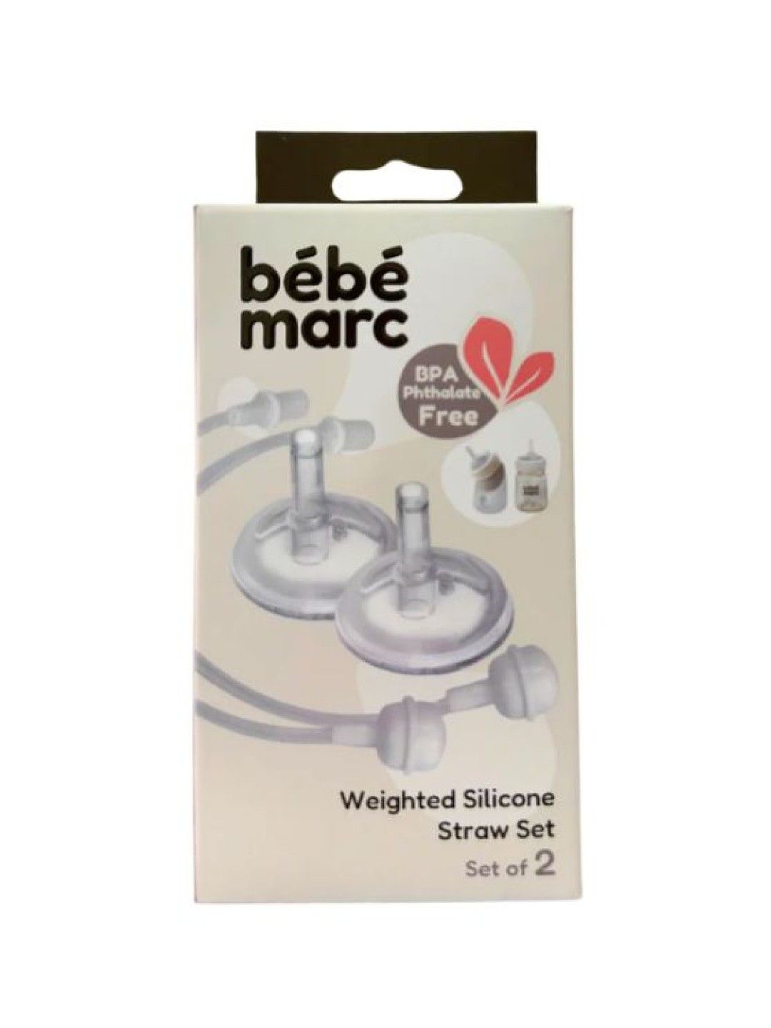 BebeMarc Weighted Silicone Straw Set (Set of 2)