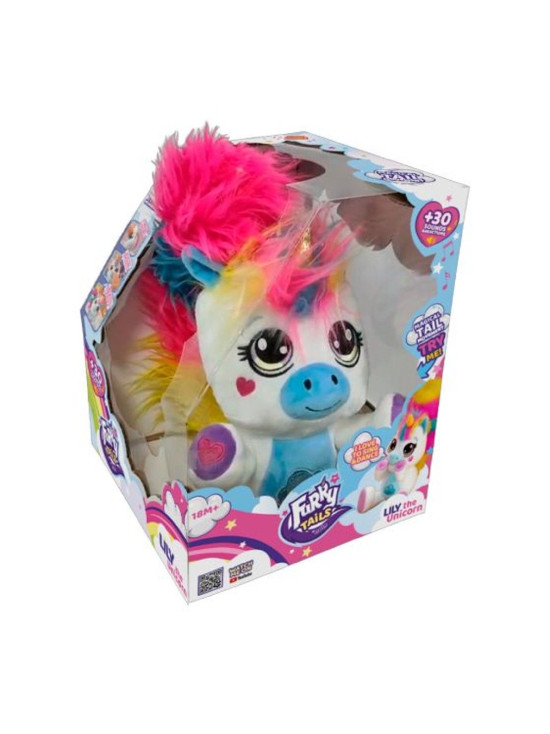 Furry Tails Electronic Plush Unicorn
