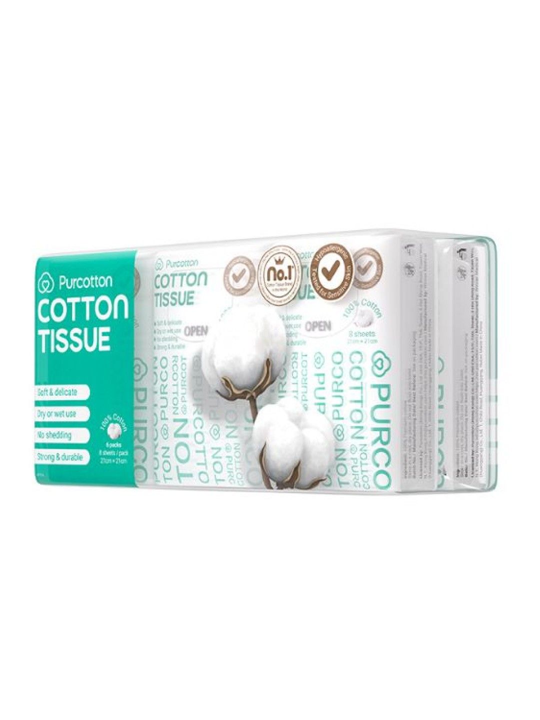 Cotton Tissues 8s x 6 Pocket Packs