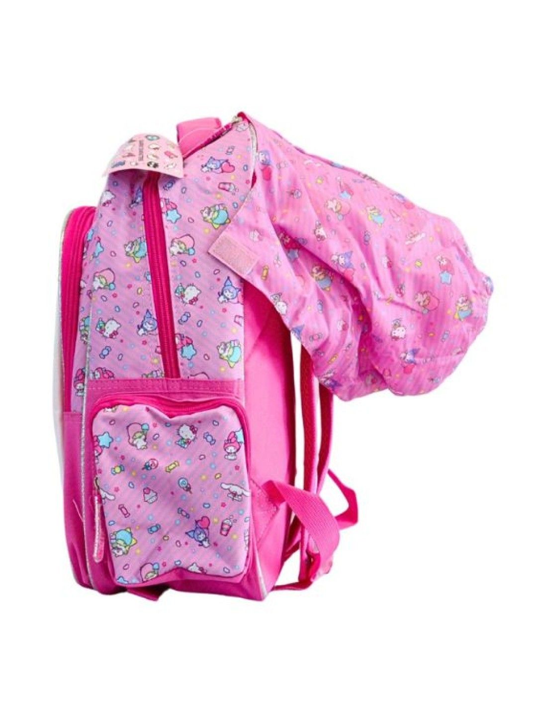 Amusement Park 16inches School Backpack with Rain Hood