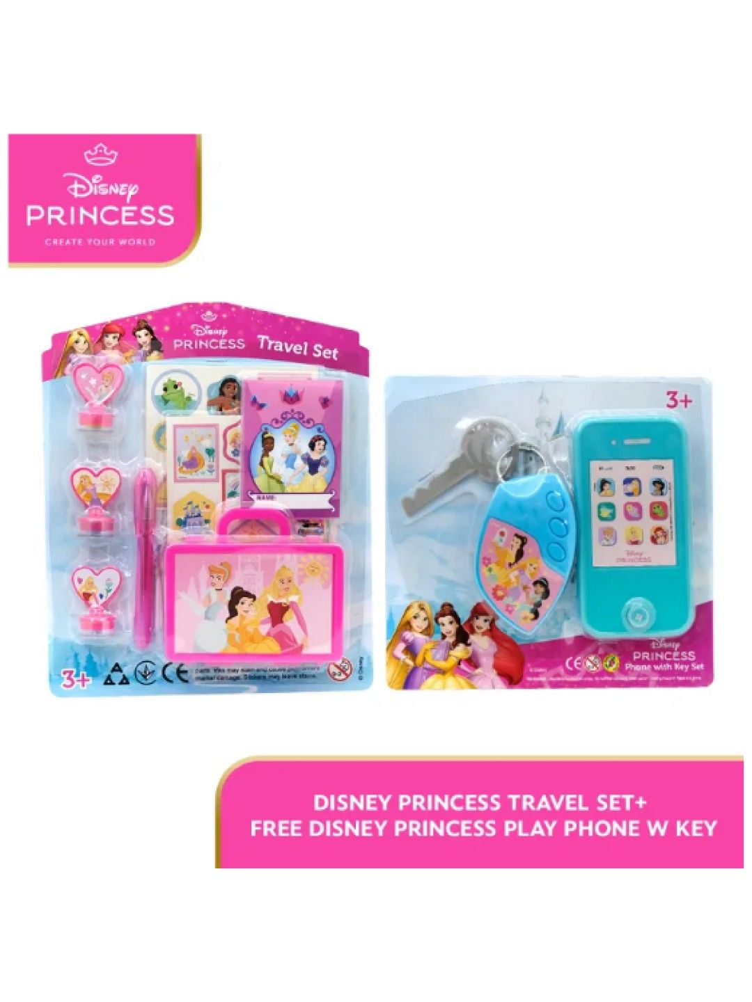 Princess Travel Set and Play Phone with Key Set