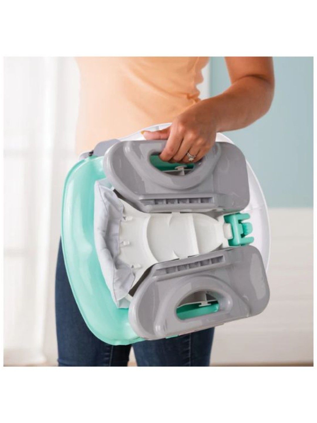 Deluxe Comfort Folding Booster Seat - Elephant Love