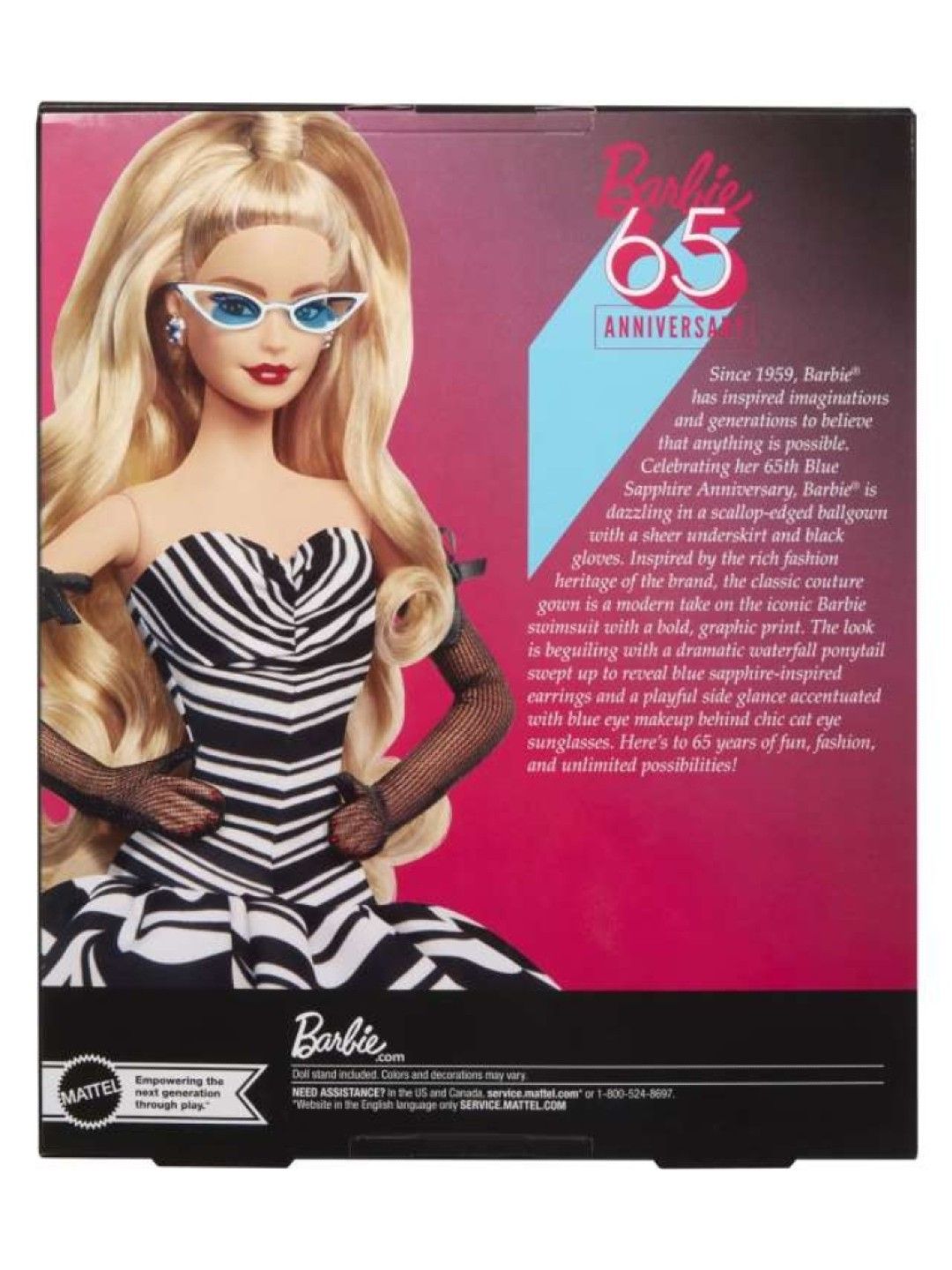 Signature 65th Anniversary Collectible, Blonde Hair Doll