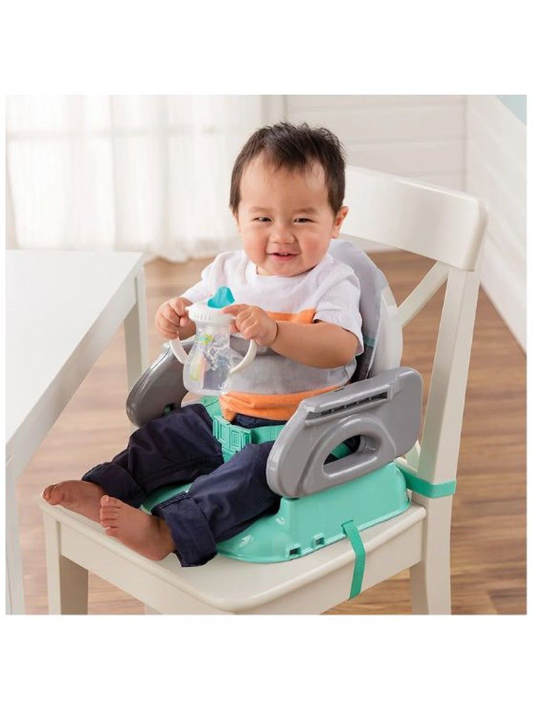 Deluxe Comfort Folding Booster Seat - Elephant Love
