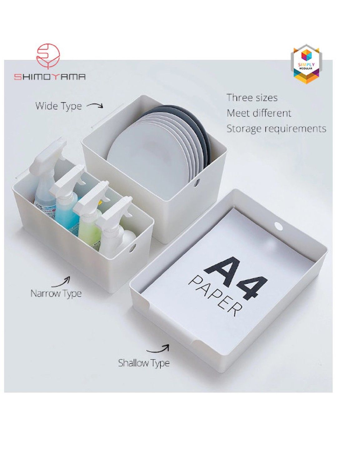 PP Shallow Storage Basket