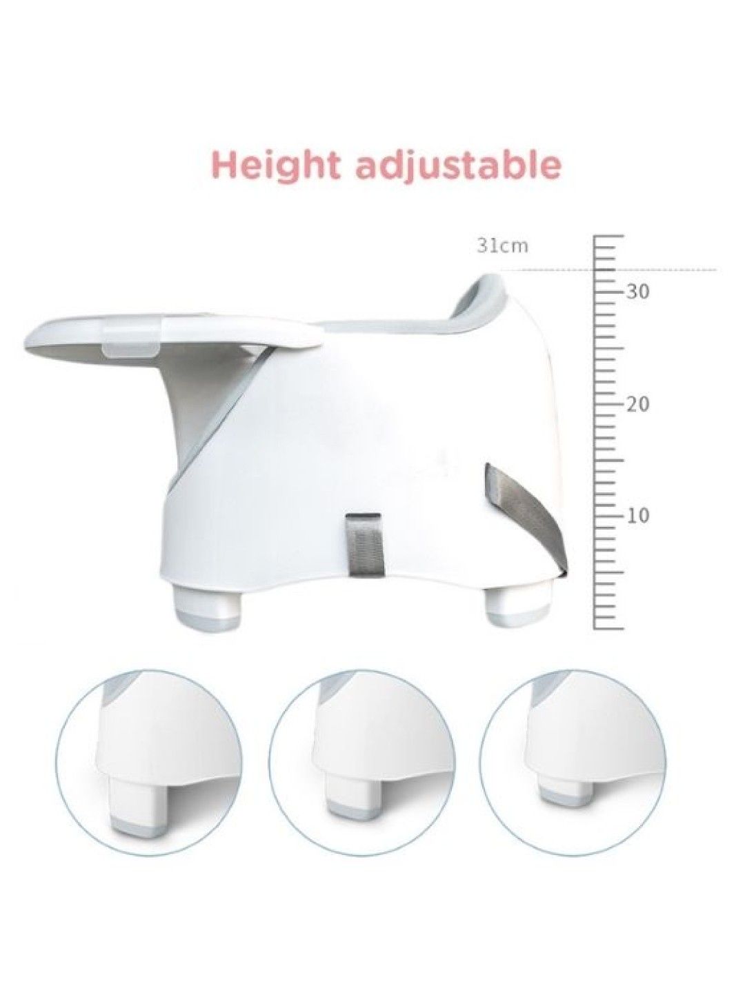Premium Booster Seat Cloud Grey