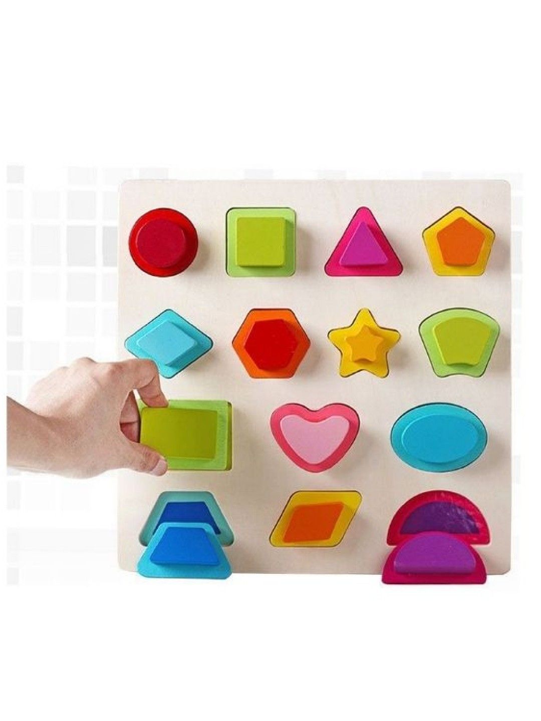 Wooden Chunky Shapes Puzzles