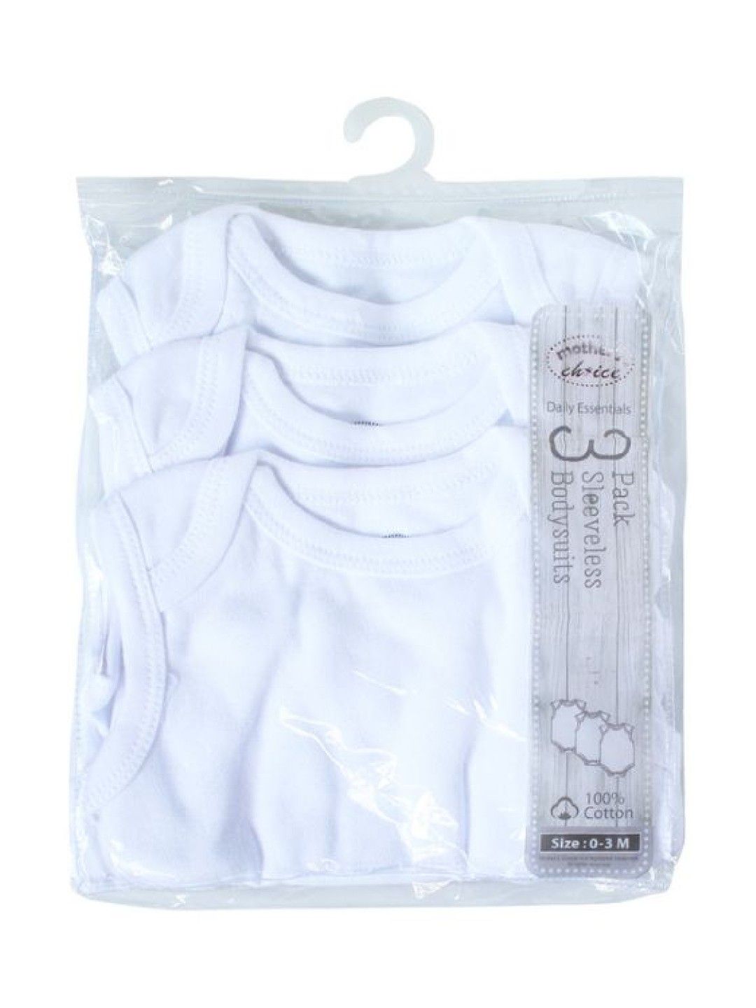 White Collection 3-Pack Sleeveless Bodysuits
