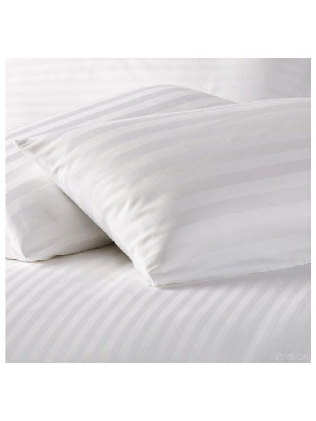 4-Piece Set Ls T300 Hotel - 1cm Stripes White