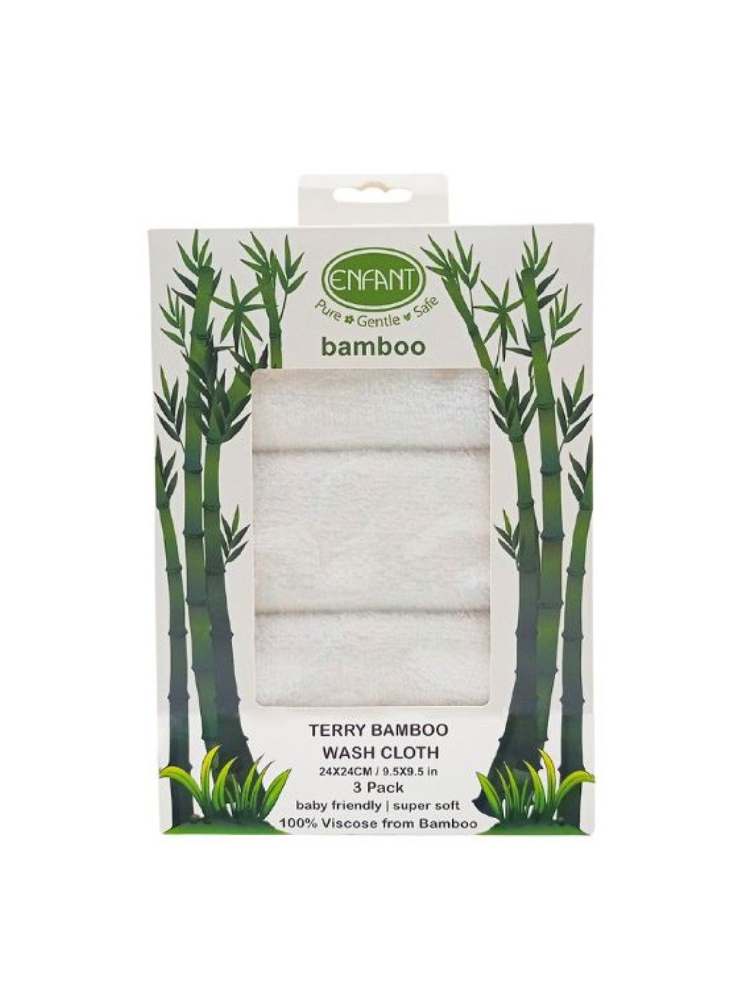 Bamboo Terry Wash Cloth (3-pcs)