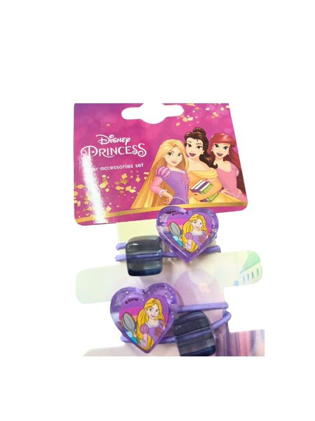 Princess Girls' Pony Tail Hair Tie Set (Belle, Rapunzel & Sleeping Beauty)