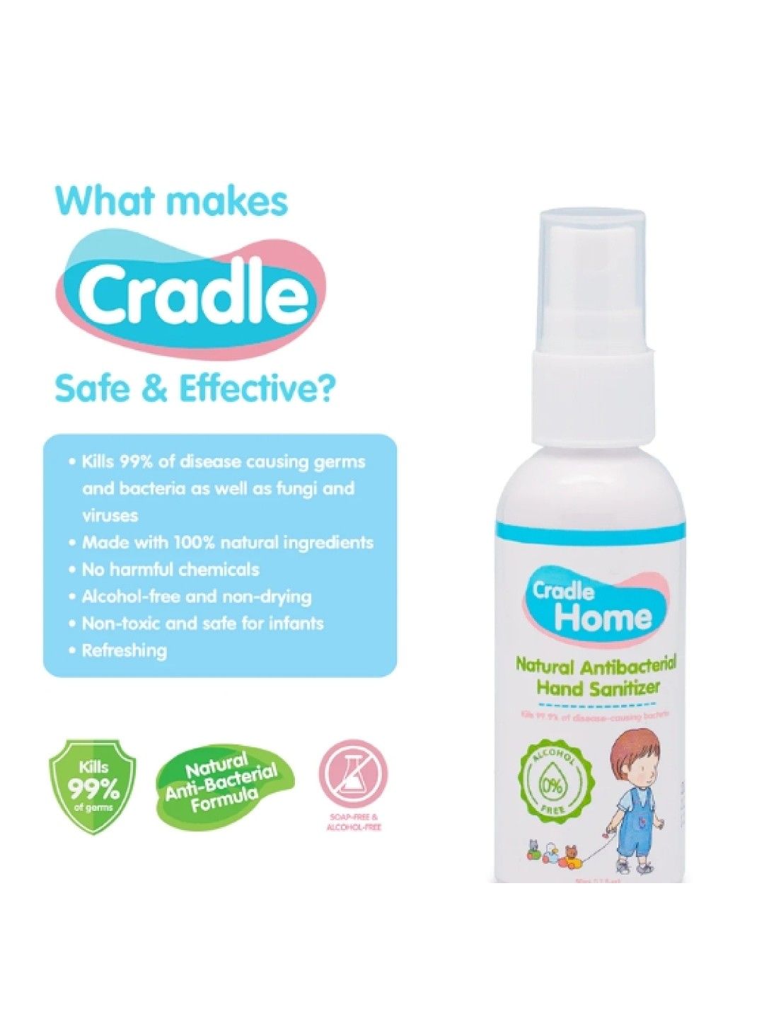 Home Natural Hand Sanitizer (50ml)