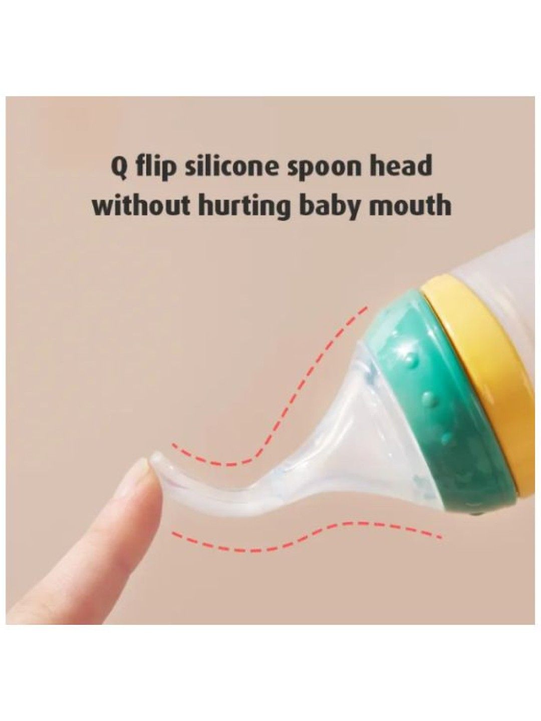 Soft Silicone Squeeze Spoon Feeding Bottle