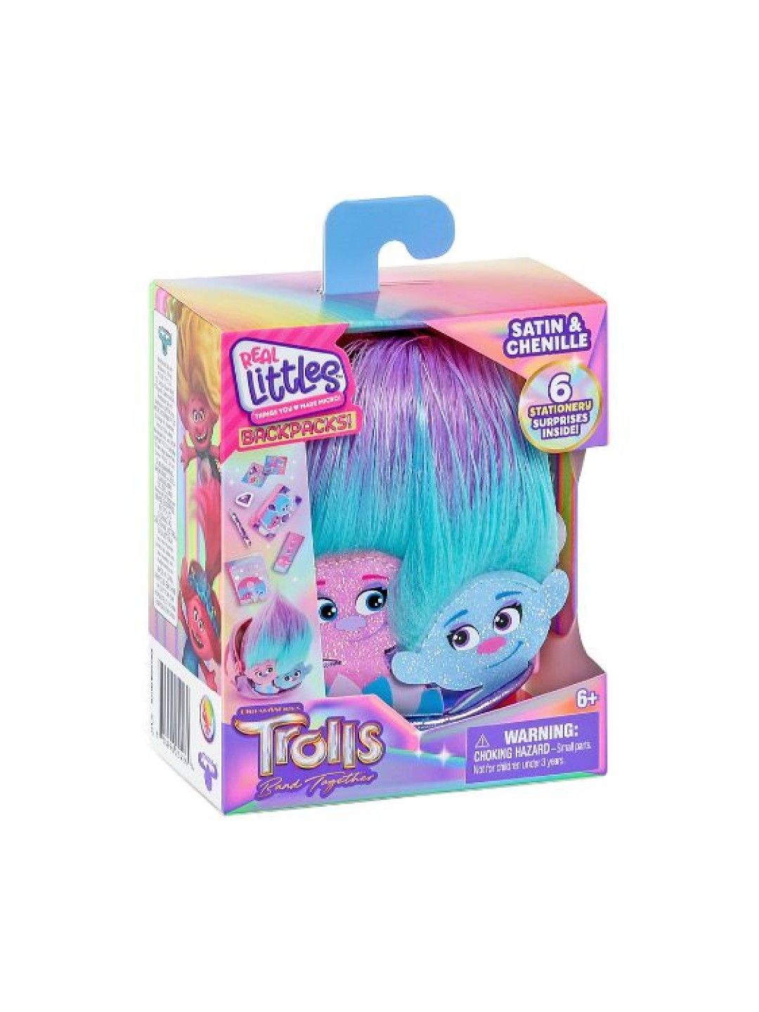 Real Little Trolls Back Pack Satin Chenille