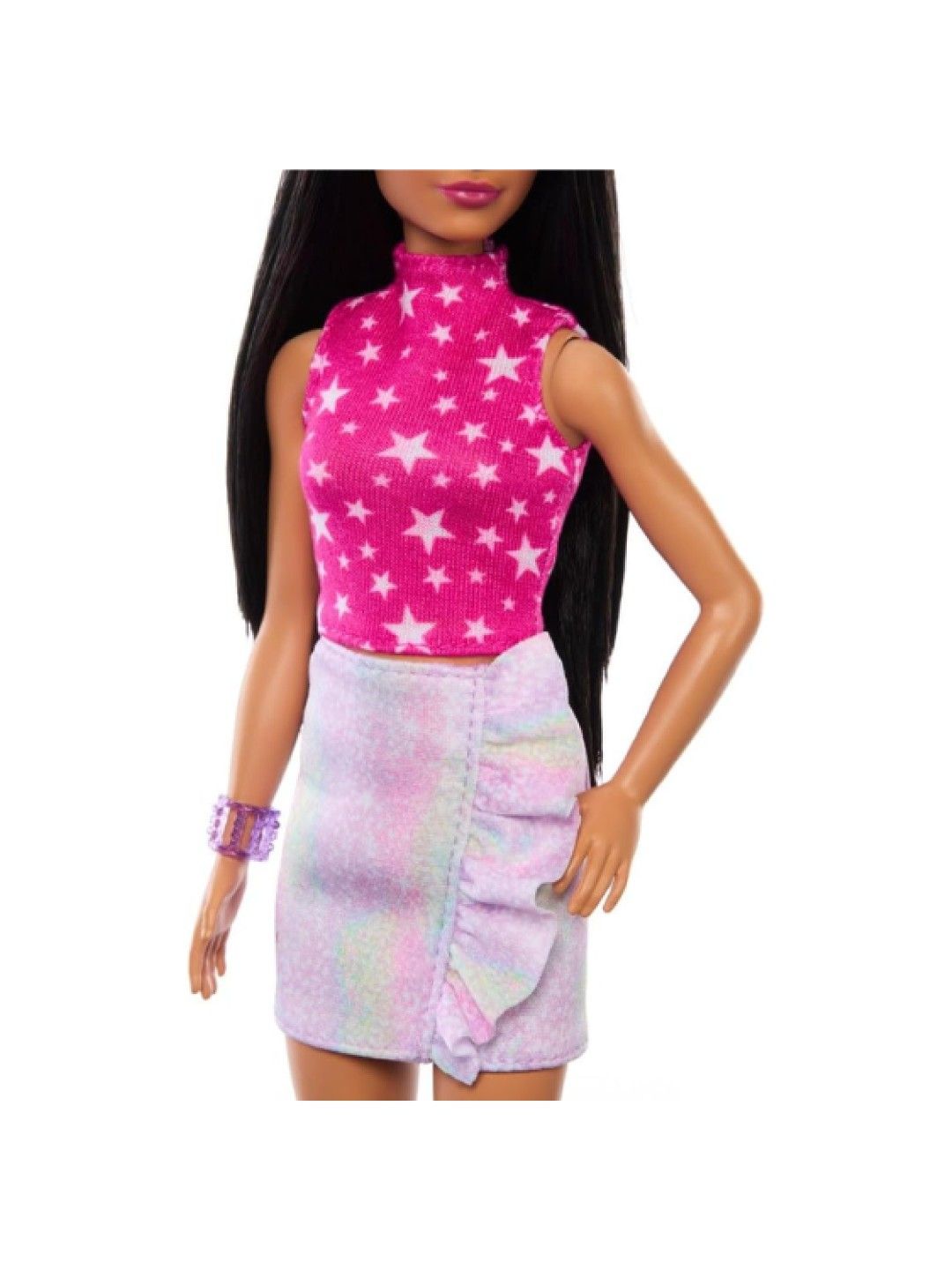 Fashionistas Doll #215 with Black Straight Hair