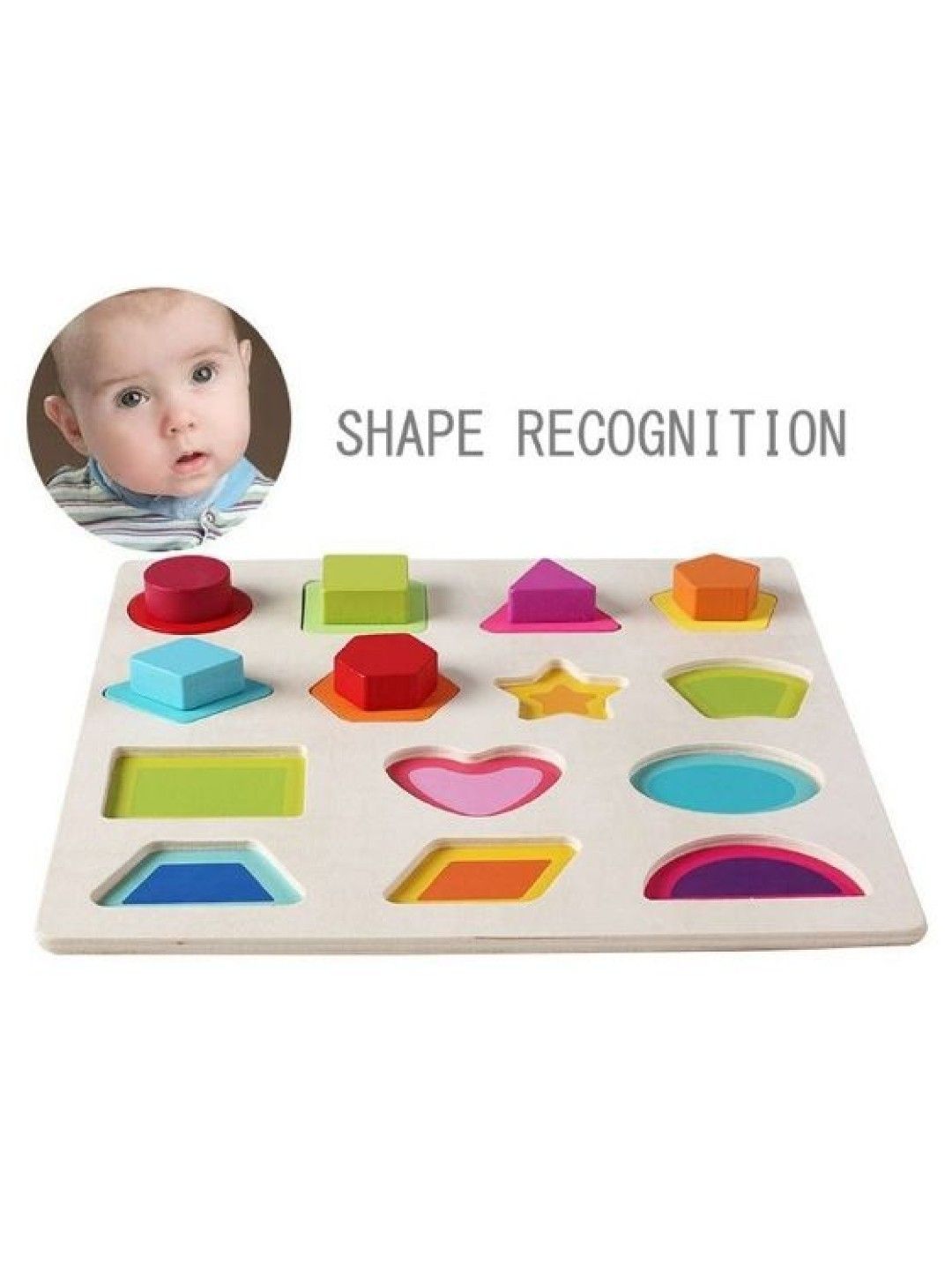 Wooden Chunky Shapes Puzzles