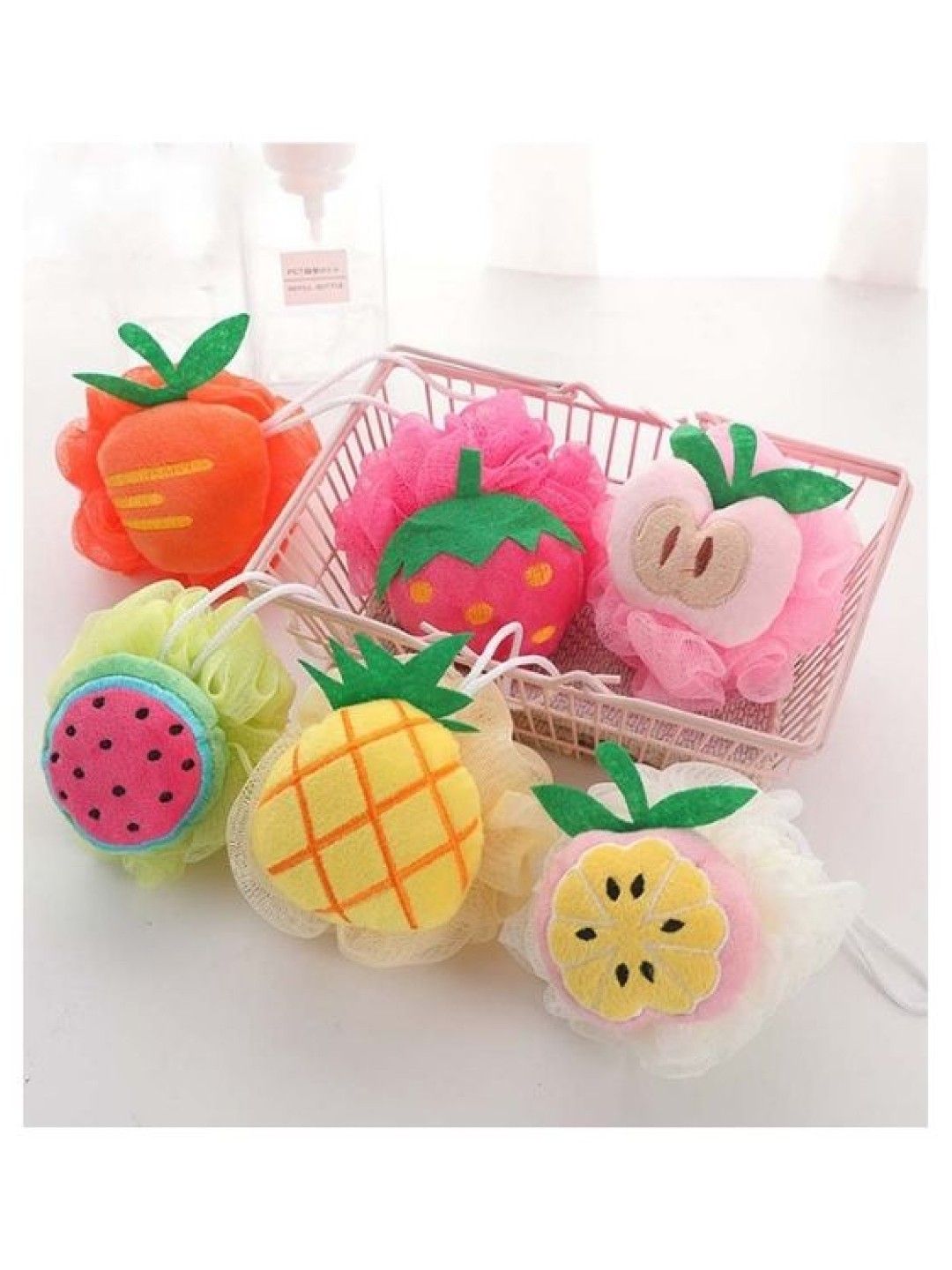 Bath Sponge Mesh Ball Exfoliator (Fruit Design)