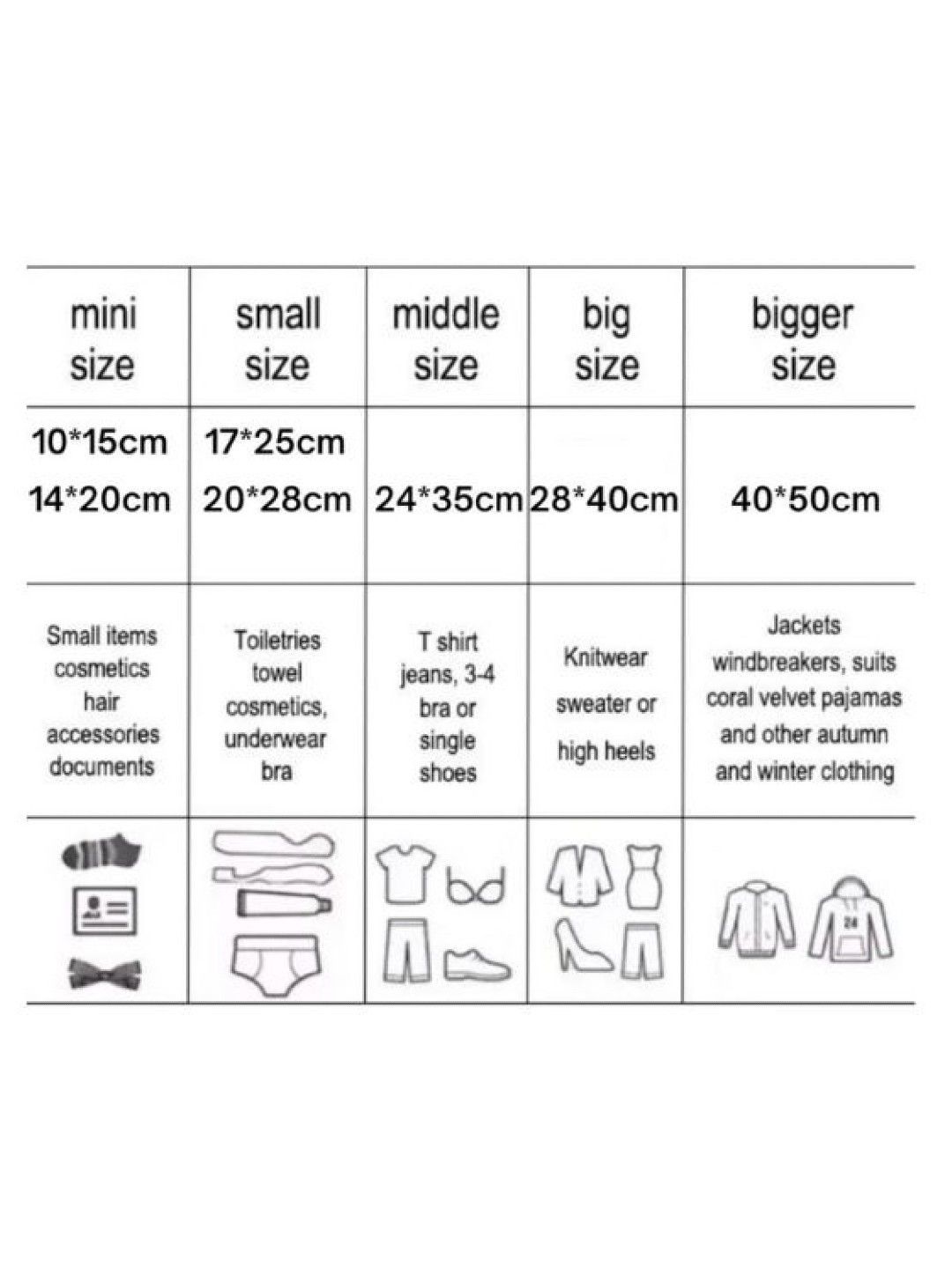 Frosted Resealable Bags (25 pcs, 40x50cm)