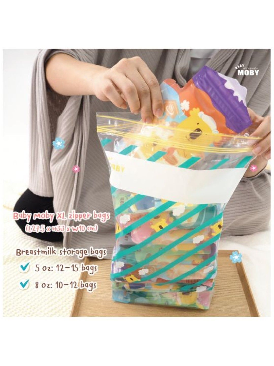 8oz Breastmilk Storage Bags - Japan Collection