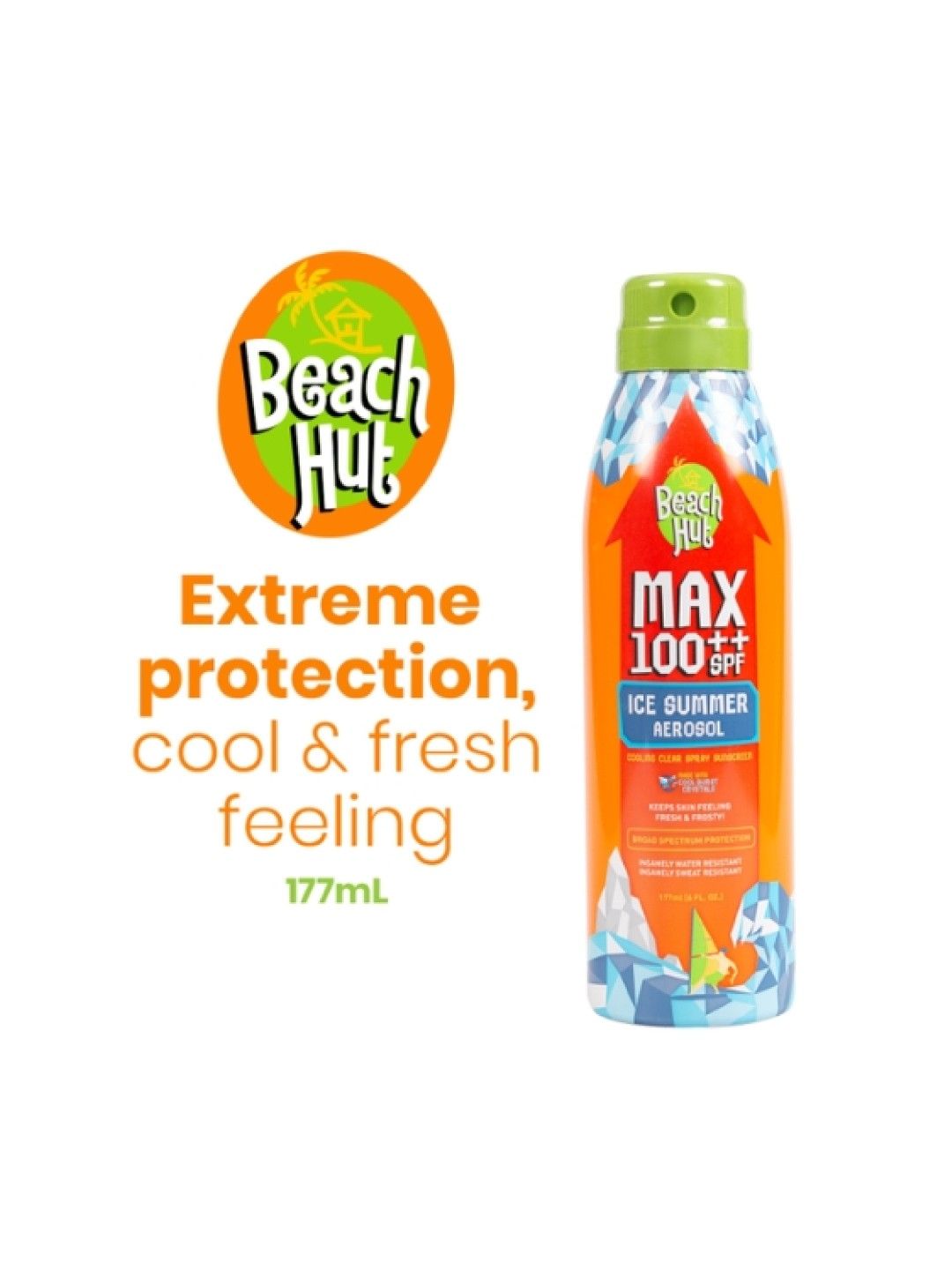 Max 100++ SPF Ice Summer Aerosol Sunscreen Spray (177ml)