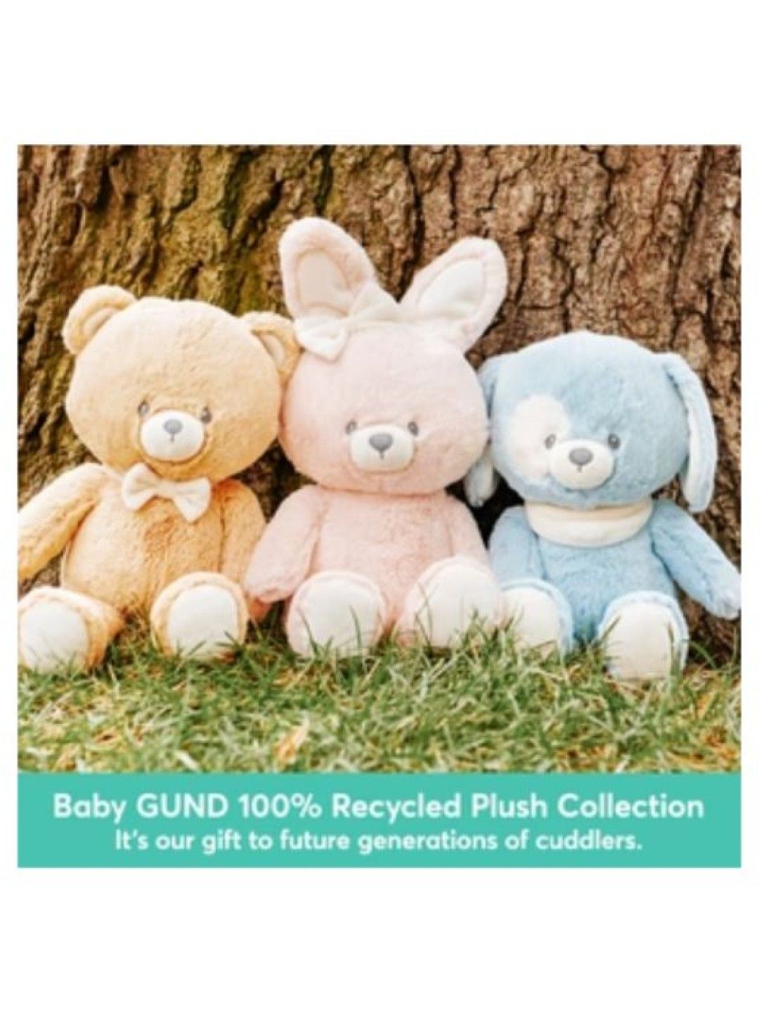 100% Recycled Bunny, Pink Plush Toy (13in)