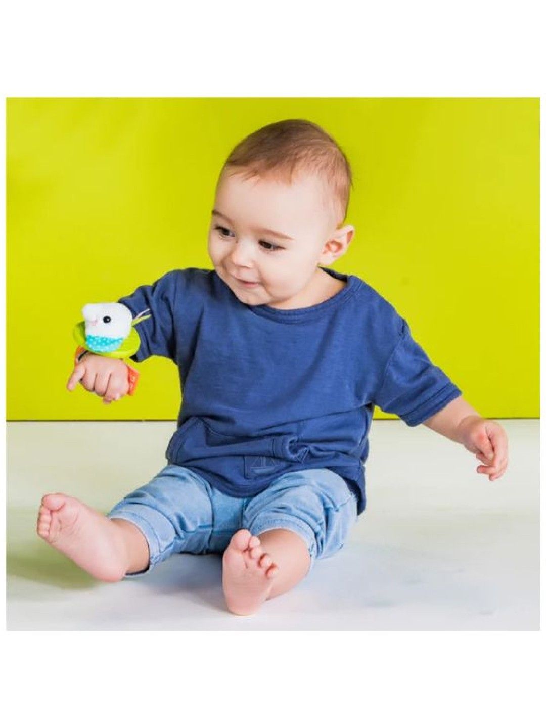 Rattle & Teethe Wrist Pals Toy, Monkey & Elephant