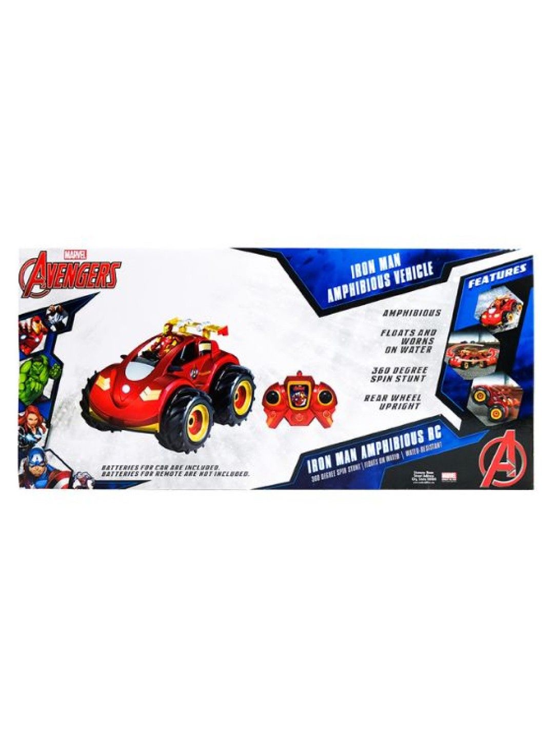 Avengers Iron Man 360 Degree Spin Amphibious Remote Control Car