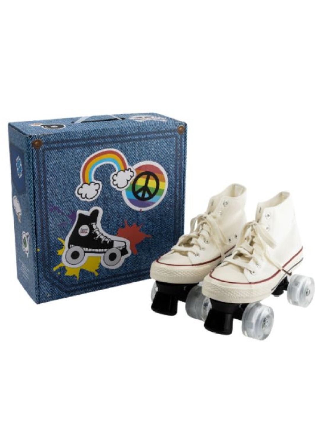 Canvas Sneaker Chucks Roller Skate (White)