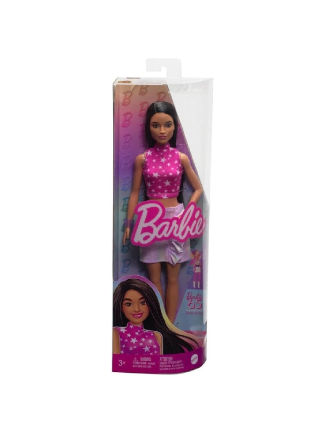 Fashionistas Doll #215 with Black Straight Hair