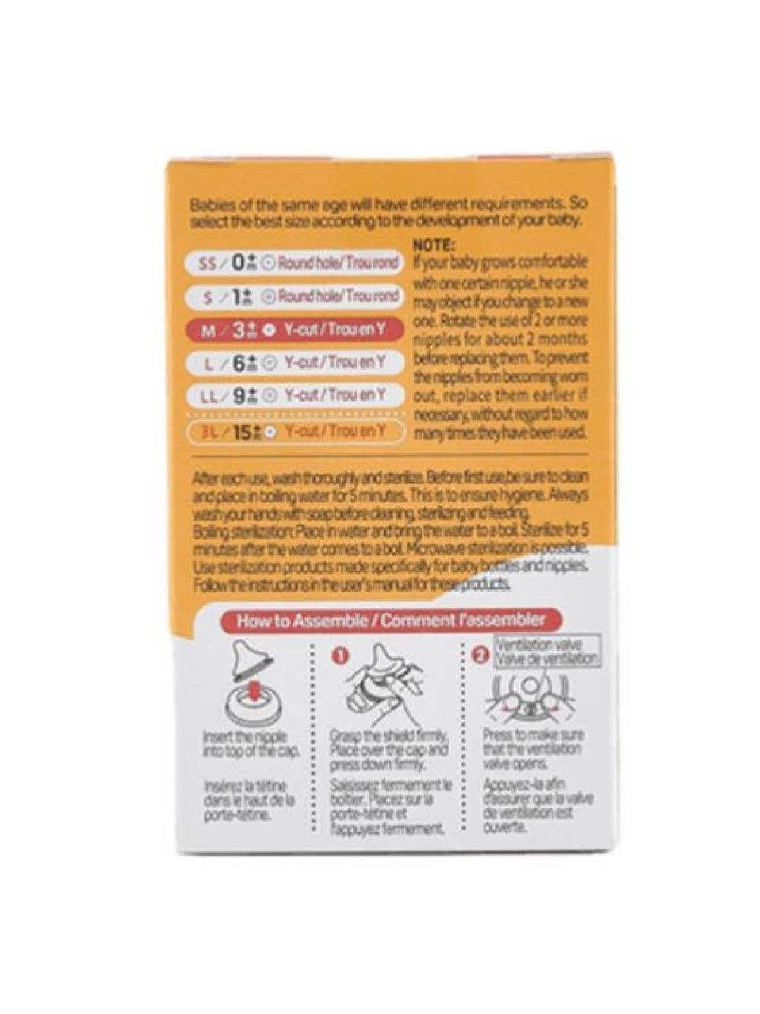 Wideneck Version 3 Nipple Box 2pcs (3 months+)