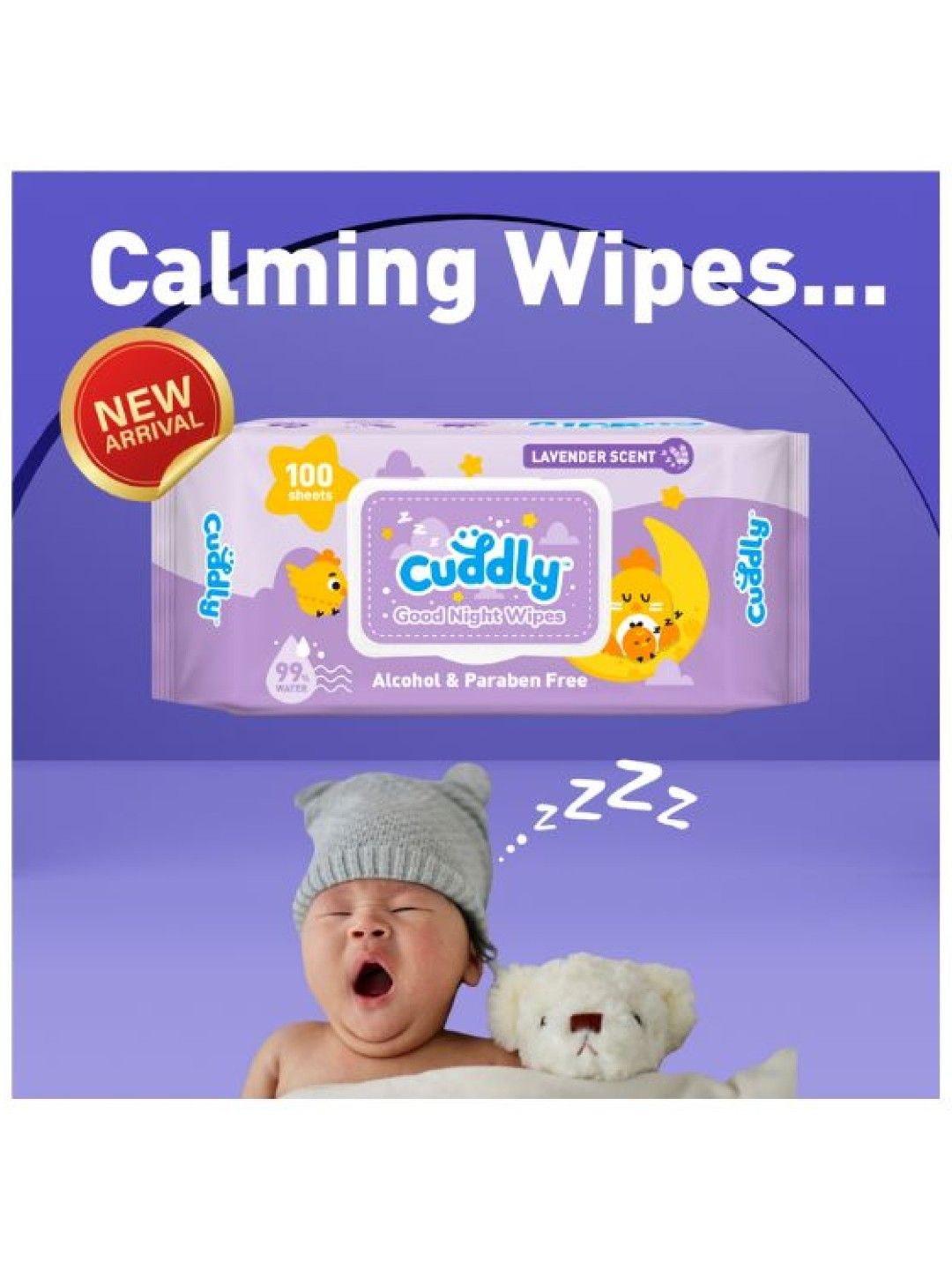 Good Night Baby Wipes 100s - Lavender Scent (1 Pack)