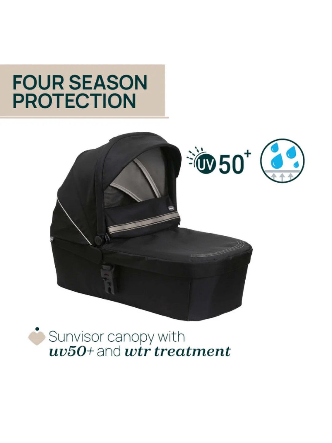 Seety Carry Cot - Etna Black