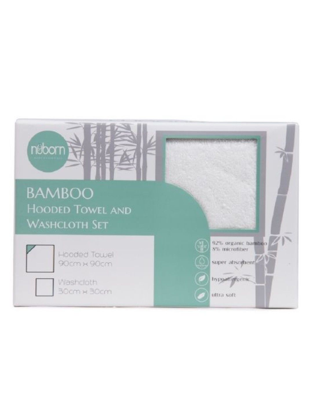 Bamboo Hooded Towel with Washcloth Set