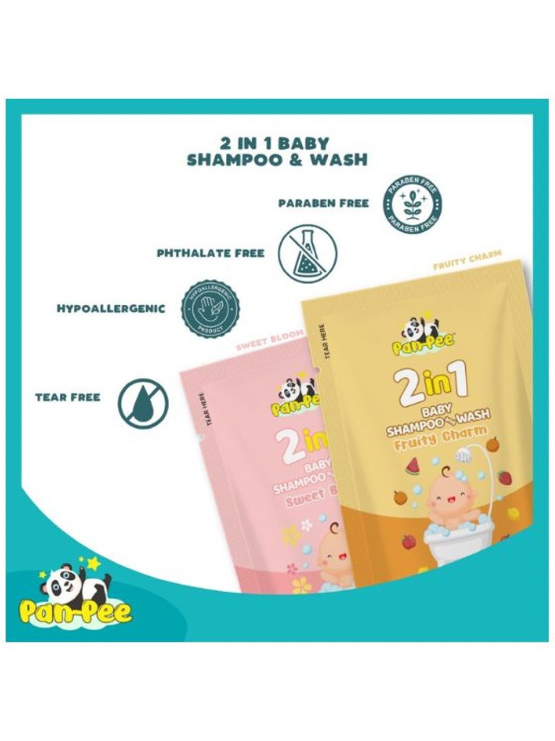 2in1 Baby Shampoo and Wash Sweet Bloom (18ml) - Bundle of 60's